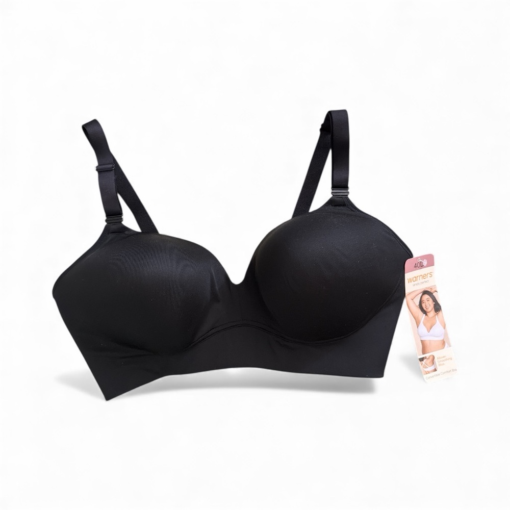 Warner's Simply Perfect Black Women's Bra